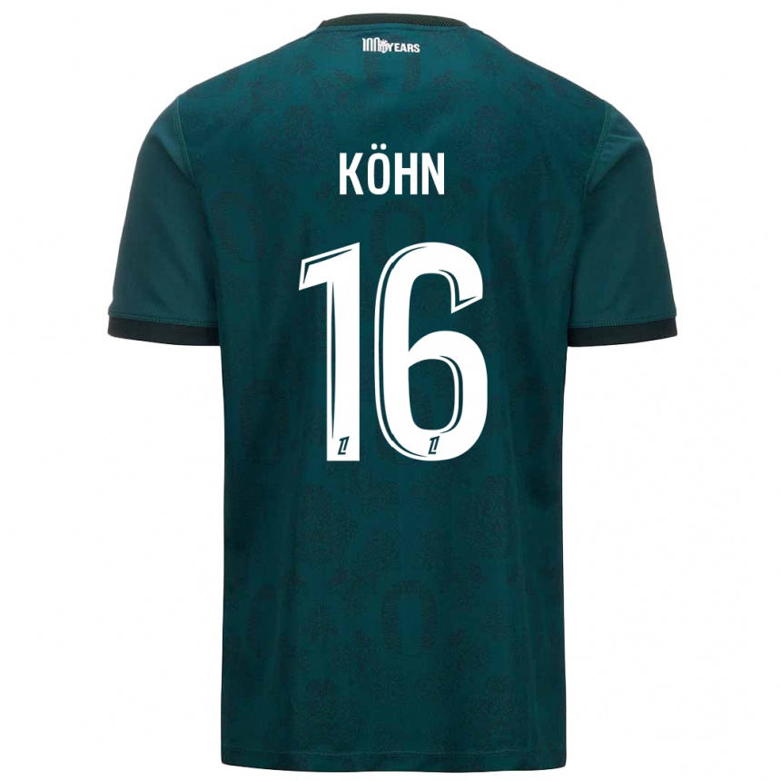 Homme Football Maillot Philipp Köhn #16 Vert Foncé Tenues Extérieur 2024/25