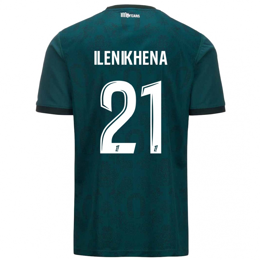 Homme Football Maillot George Ilenikhena #21 Vert Foncé Tenues Extérieur 2024/25