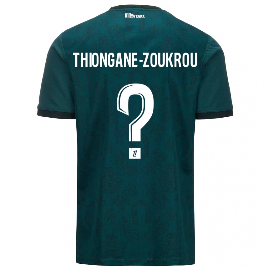 Homme Football Maillot Ackah-Tidiane Thiongane-Zoukrou #0 Vert Foncé Tenues Extérieur 2024/25