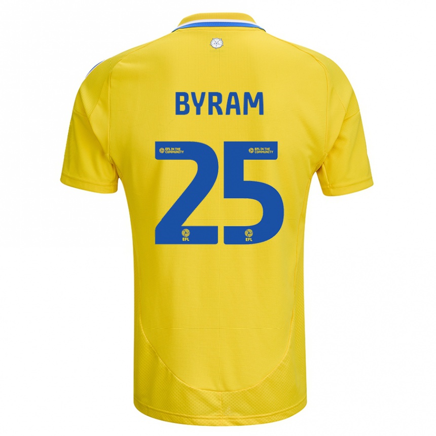 Homme Football Maillot Sam Byram #25 Jaune Bleu Tenues Extérieur 2024/25