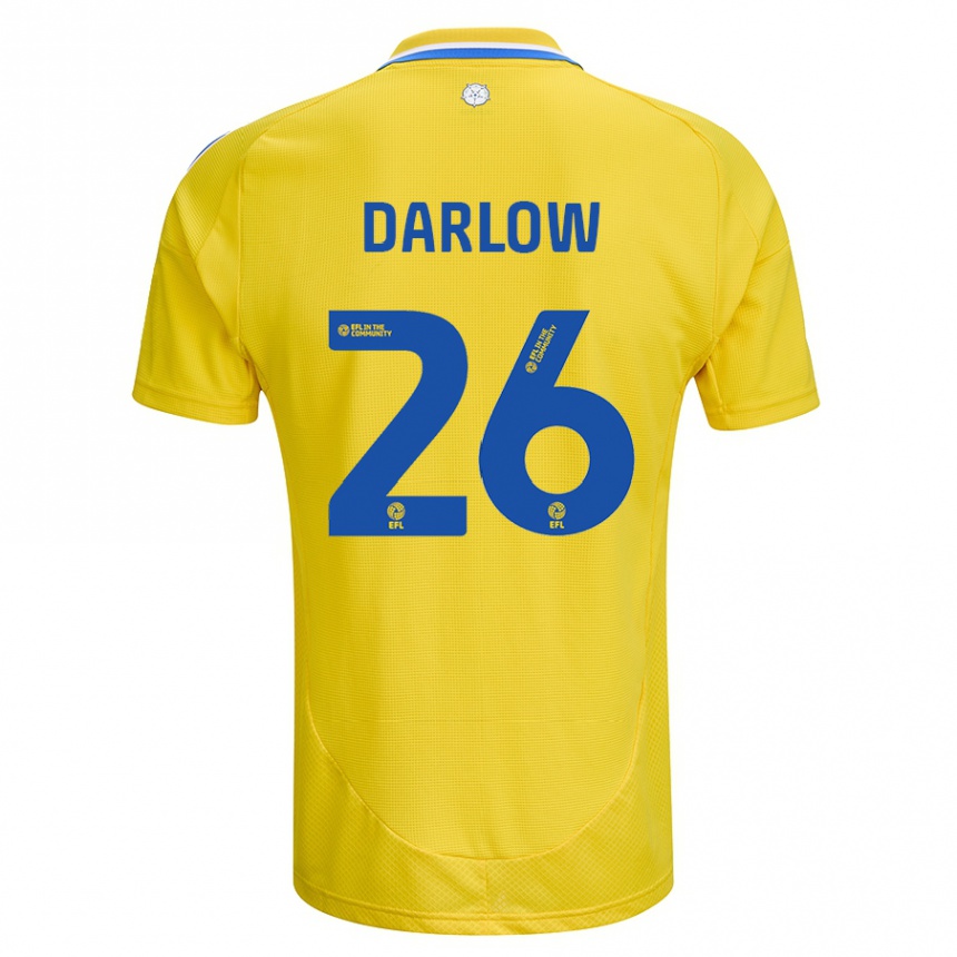 Homme Football Maillot Karl Darlow #26 Jaune Bleu Tenues Extérieur 2024/25