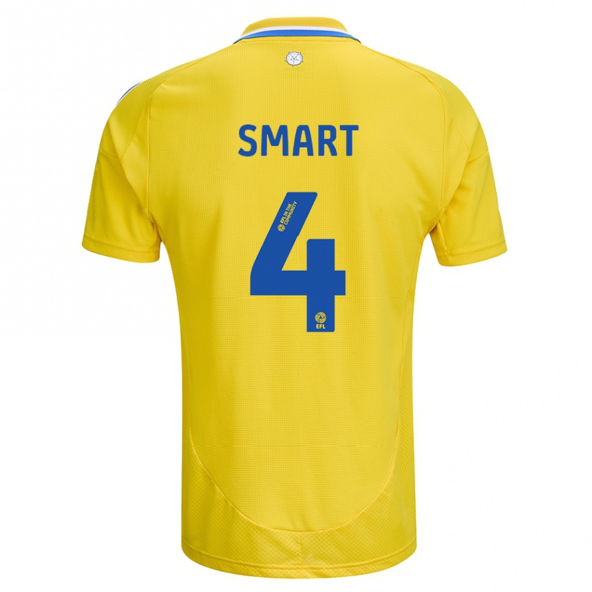 Homme Football Maillot Olivia Smart #4 Jaune Bleu Tenues Extérieur 2024/25