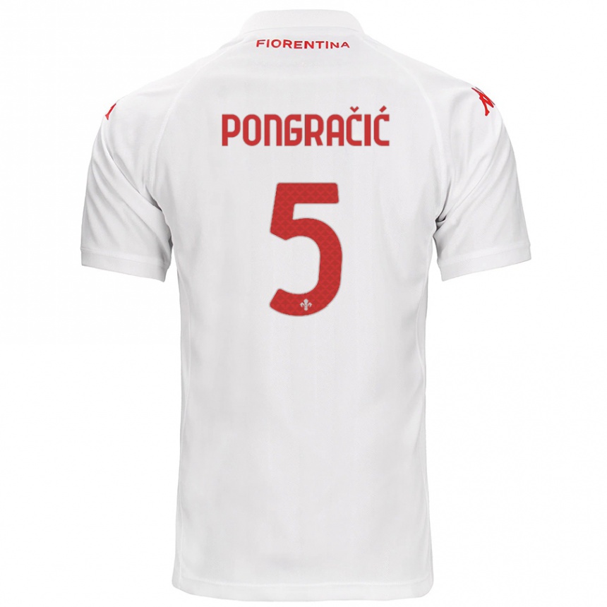 Homme Football Maillot Marin Pongračić #5 Blanc Tenues Extérieur 2024/25