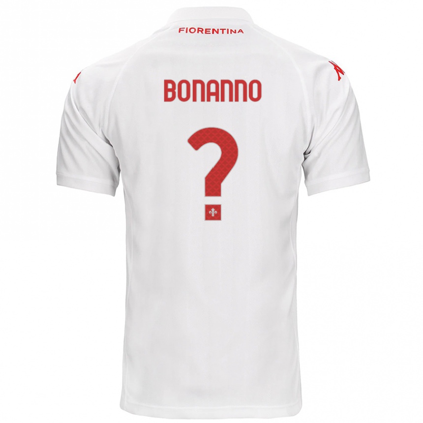 Homme Football Maillot Piergiorgio Bonanno #0 Blanc Tenues Extérieur 2024/25