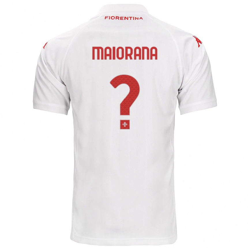 Homme Football Maillot Stefano Maiorana #0 Blanc Tenues Extérieur 2024/25