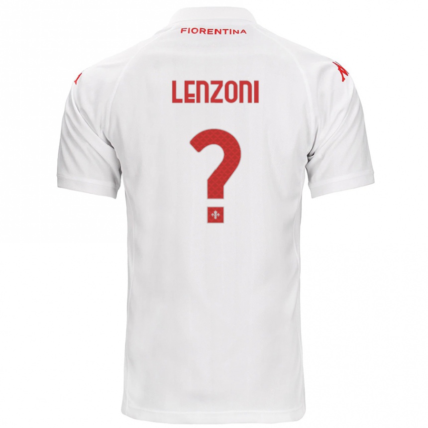 Homme Football Maillot Samuele Lenzoni #0 Blanc Tenues Extérieur 2024/25