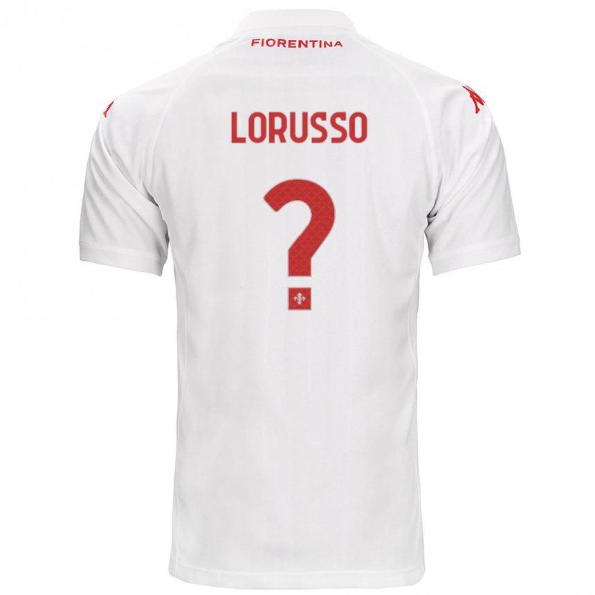 Homme Football Maillot Angelo Lorusso #0 Blanc Tenues Extérieur 2024/25