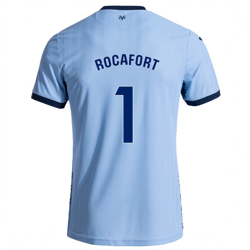 Homme Football Maillot Rodrigo Rocafort #1 Bleu Ciel Tenues Extérieur 2024/25