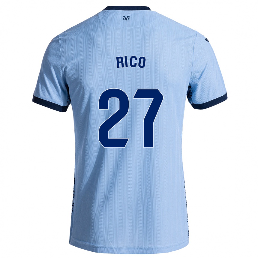 Homme Football Maillot Vera Rico #27 Bleu Ciel Tenues Extérieur 2024/25