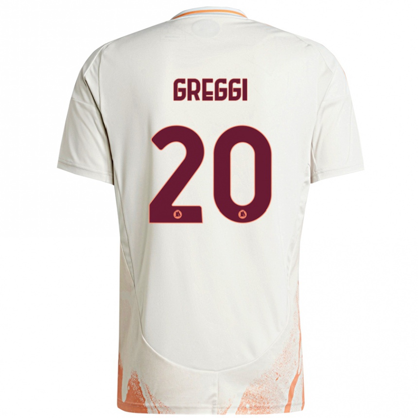 Homme Football Maillot Giada Greggi #20 Crème Blanc Orange Tenues Extérieur 2024/25