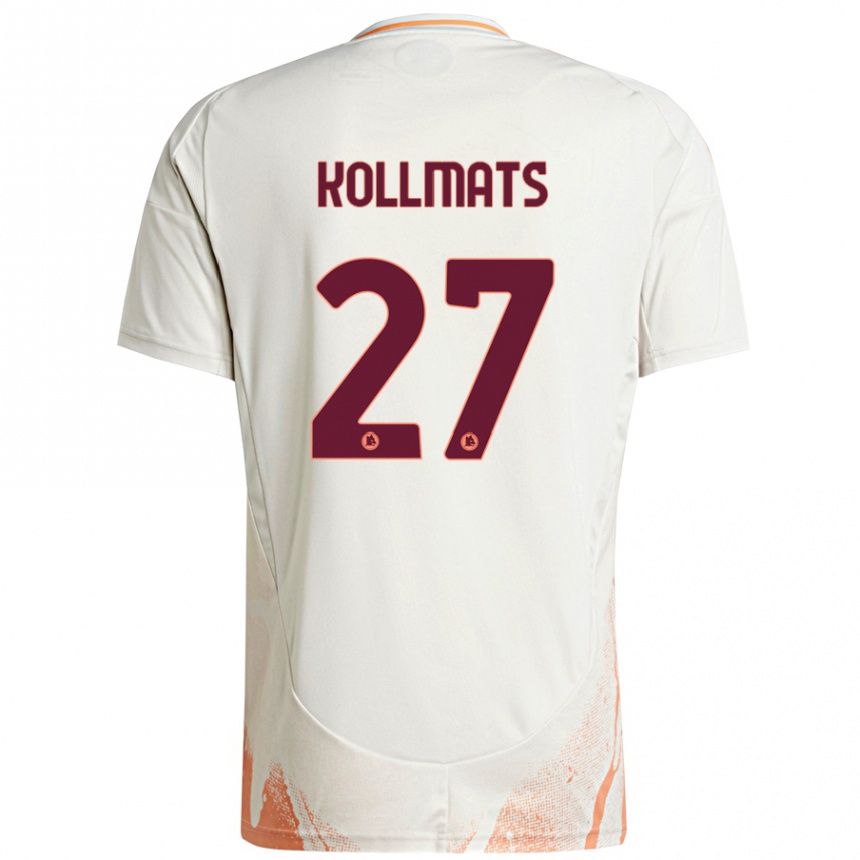 Homme Football Maillot Beata Kollmats #27 Crème Blanc Orange Tenues Extérieur 2024/25