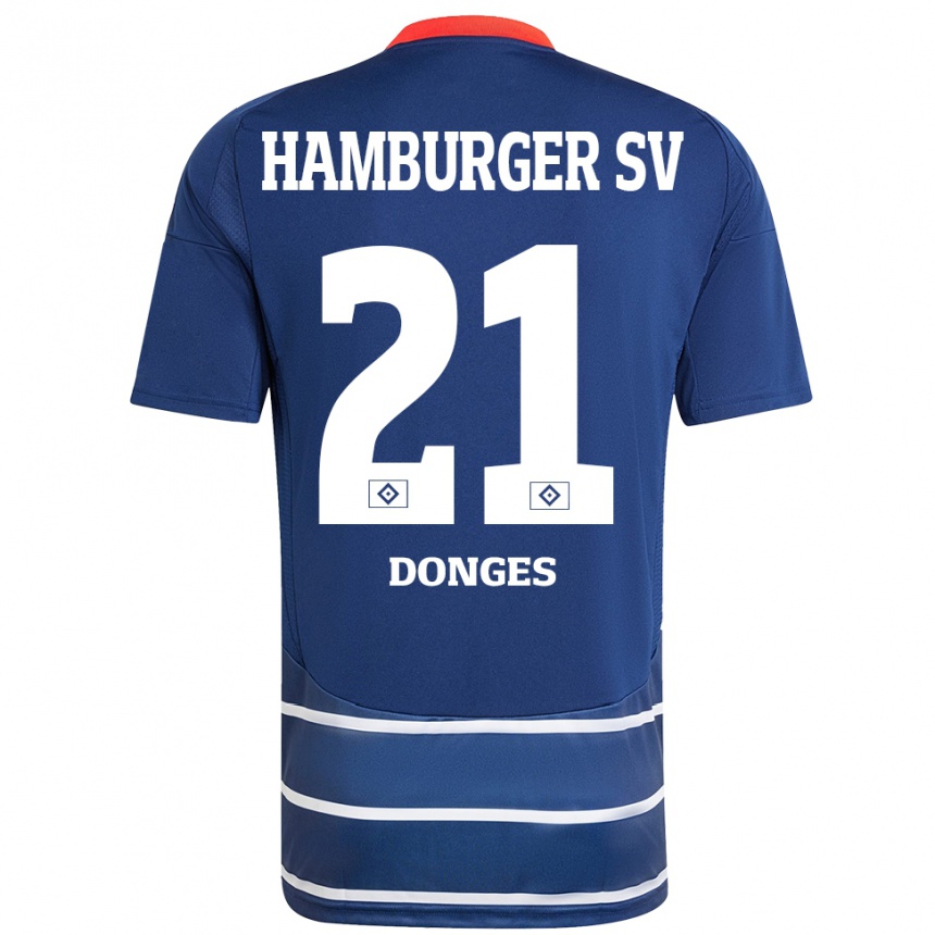 Homme Football Maillot Jaqueline Dönges #21 Bleu Foncé Tenues Extérieur 2024/25