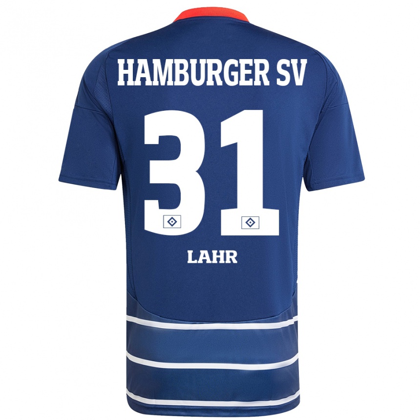 Homme Football Maillot Jobina Lahr #31 Bleu Foncé Tenues Extérieur 2024/25