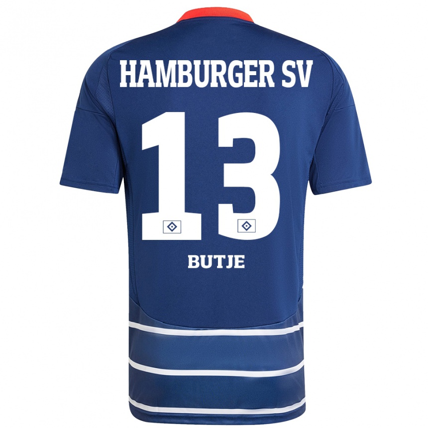 Homme Football Maillot Sophie Bütje #13 Bleu Foncé Tenues Extérieur 2024/25