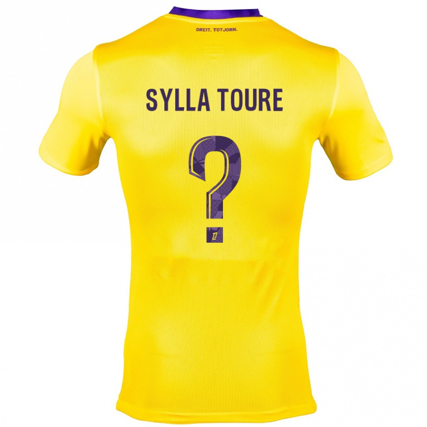 Homme Football Maillot Ismael Sylla Touré #0 Jaune Violet Tenues Extérieur 2024/25