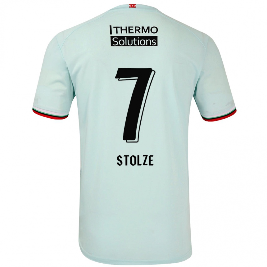 Homme Football Maillot Anna-Lena Stolze #7 Vert Clair Tenues Extérieur 2024/25