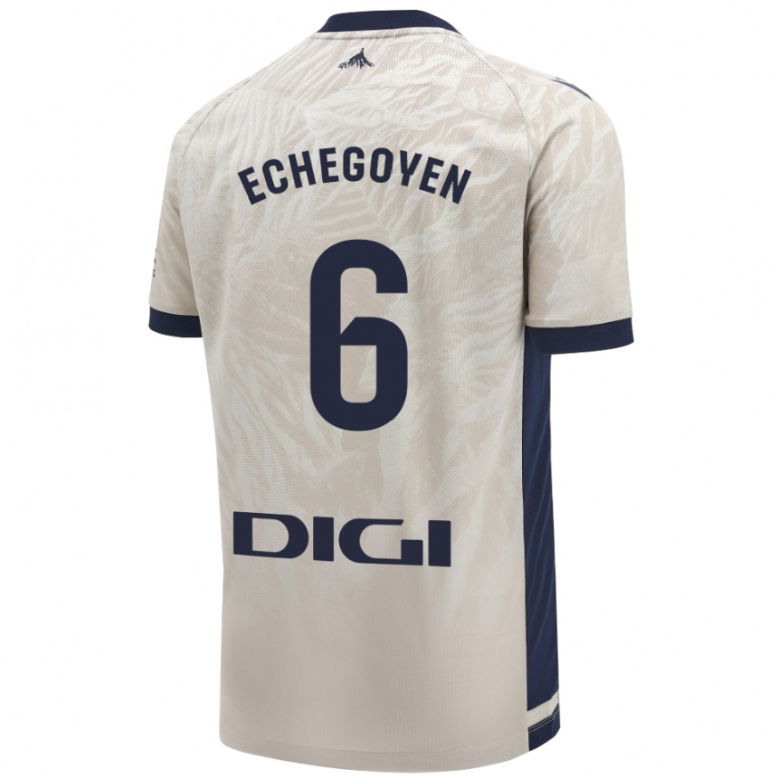 Homme Football Maillot Mauro Echegoyen #6 Gris Clair Tenues Extérieur 2024/25