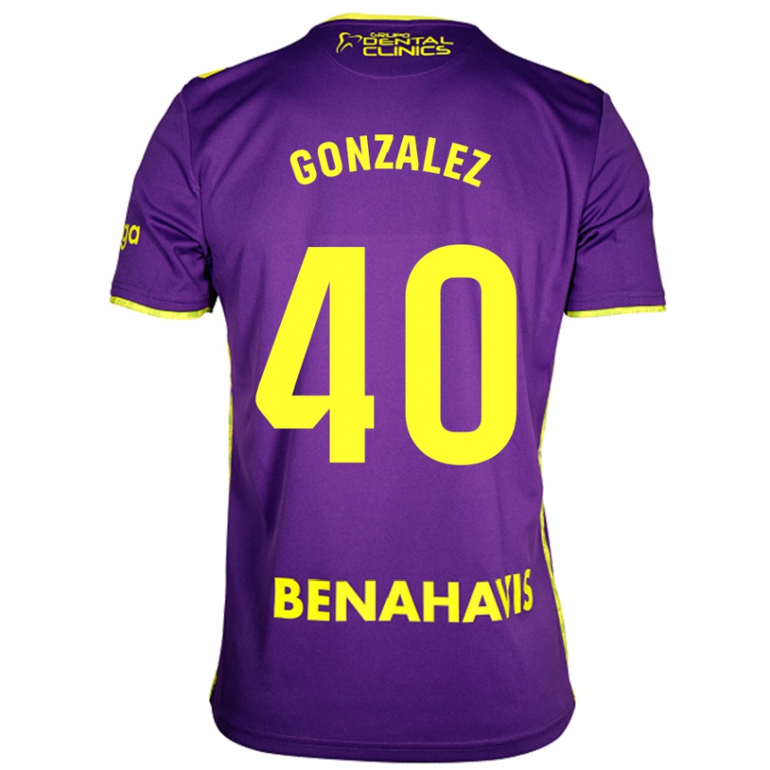 Homme Football Maillot Carol González #40 Violet Jaune Tenues Extérieur 2024/25