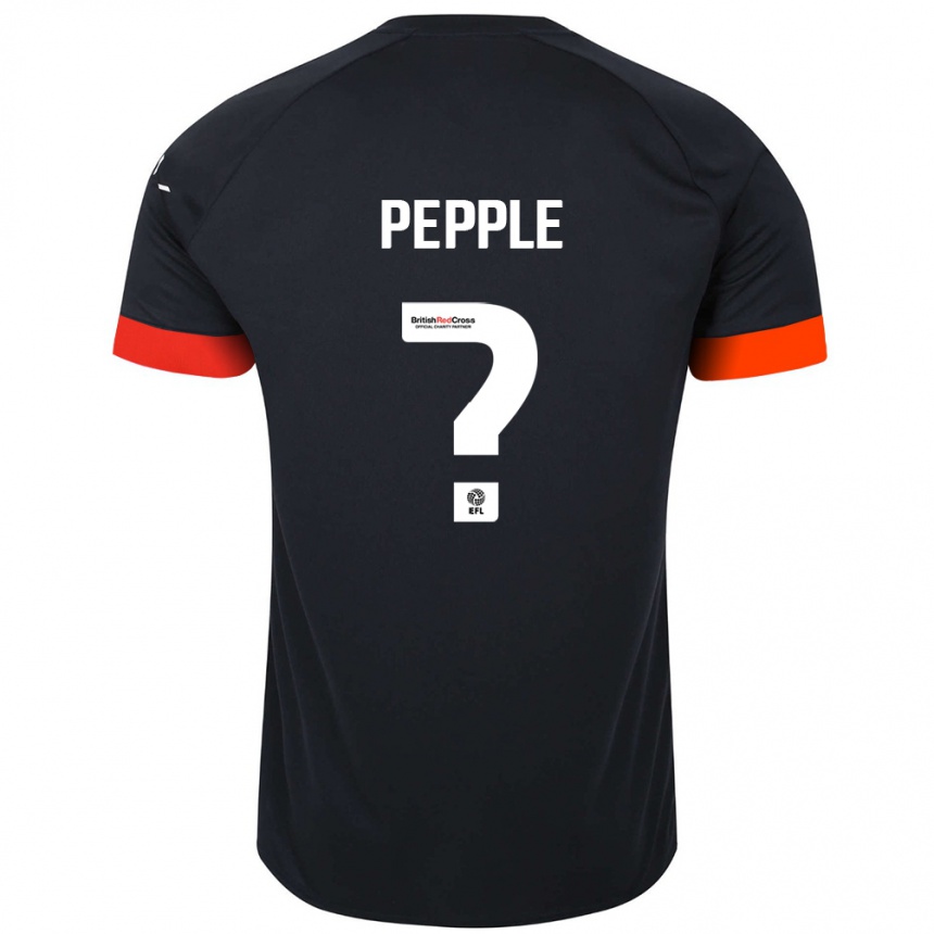 Homme Football Maillot Aribim Pepple #0 Noir Orange Tenues Extérieur 2024/25