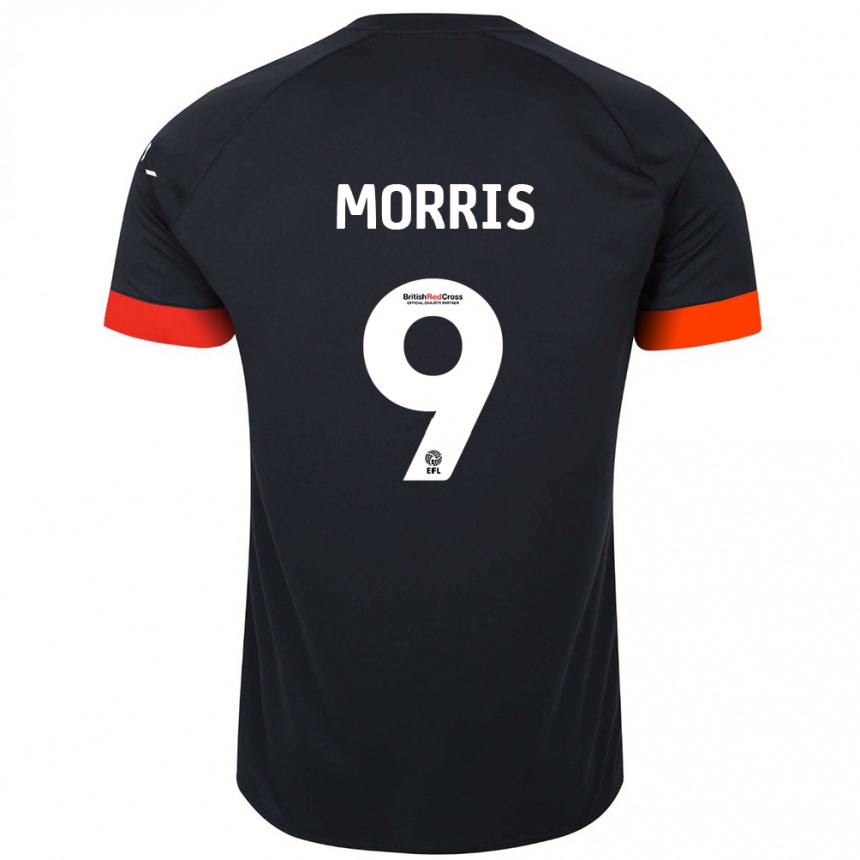 Homme Football Maillot Carlton Morris #9 Noir Orange Tenues Extérieur 2024/25