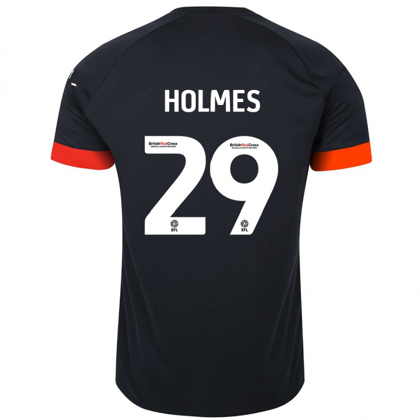 Homme Football Maillot Tom Holmes #29 Noir Orange Tenues Extérieur 2024/25