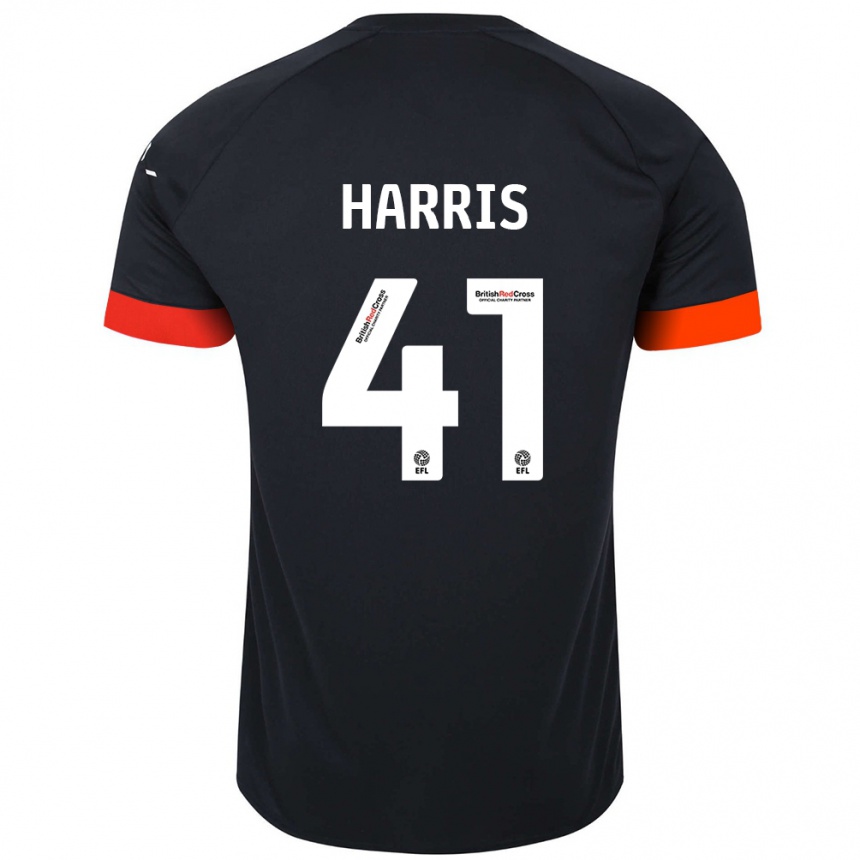 Homme Football Maillot Taylan Harris #41 Noir Orange Tenues Extérieur 2024/25