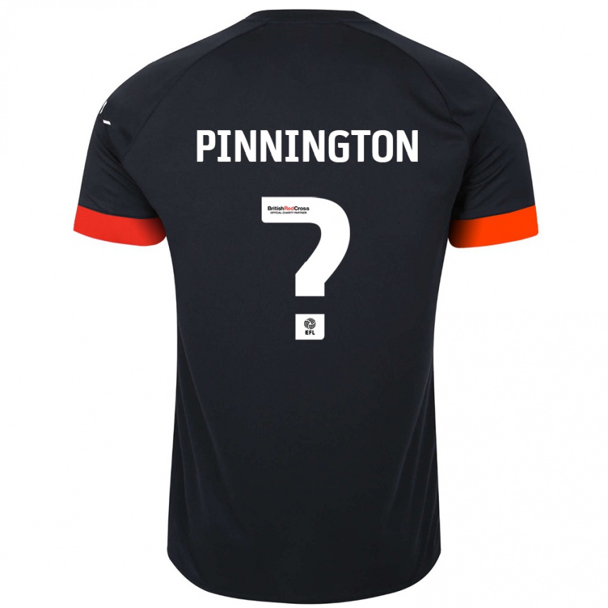 Homme Football Maillot Jacob Pinnington #0 Noir Orange Tenues Extérieur 2024/25