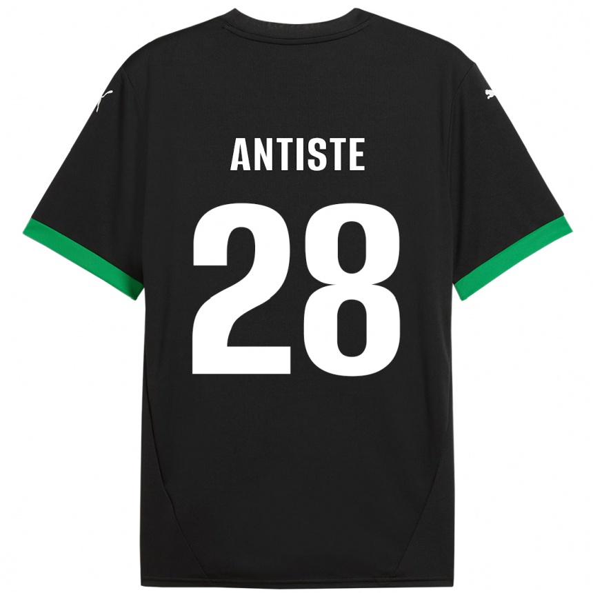 Femme Football Maillot Janis Antiste #28 Noir Vert Foncé Tenues Domicile 2024/25