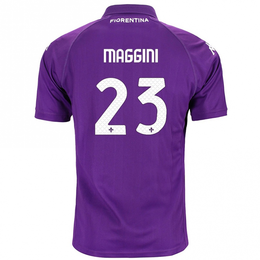 Femme Football Maillot Filippo Maggini #23 Violet Tenues Domicile 2024/25