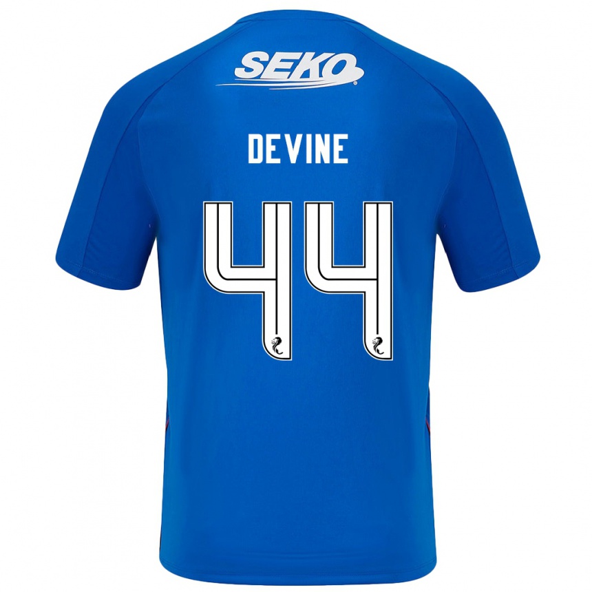 Femme Football Maillot Adam Devine #44 Bleu Foncé Tenues Domicile 2024/25