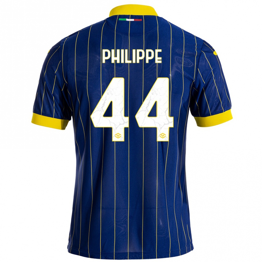 Femme Football Maillot Mathis Philippe #44 Bleu Jaune Tenues Domicile 2024/25