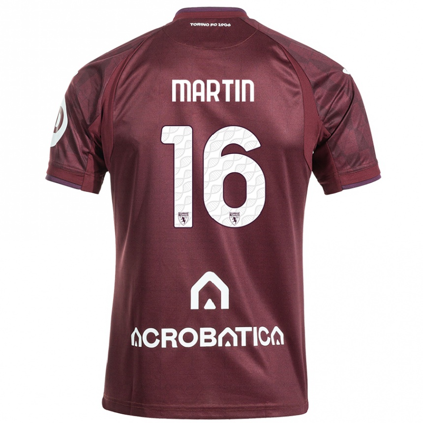 Femme Football Maillot Francesca Martin #16 Bordeaux Blanc Tenues Domicile 2024/25