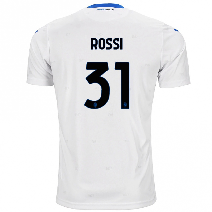 Femme Football Maillot Francesco Rossi #31 Blanc Tenues Extérieur 2024/25