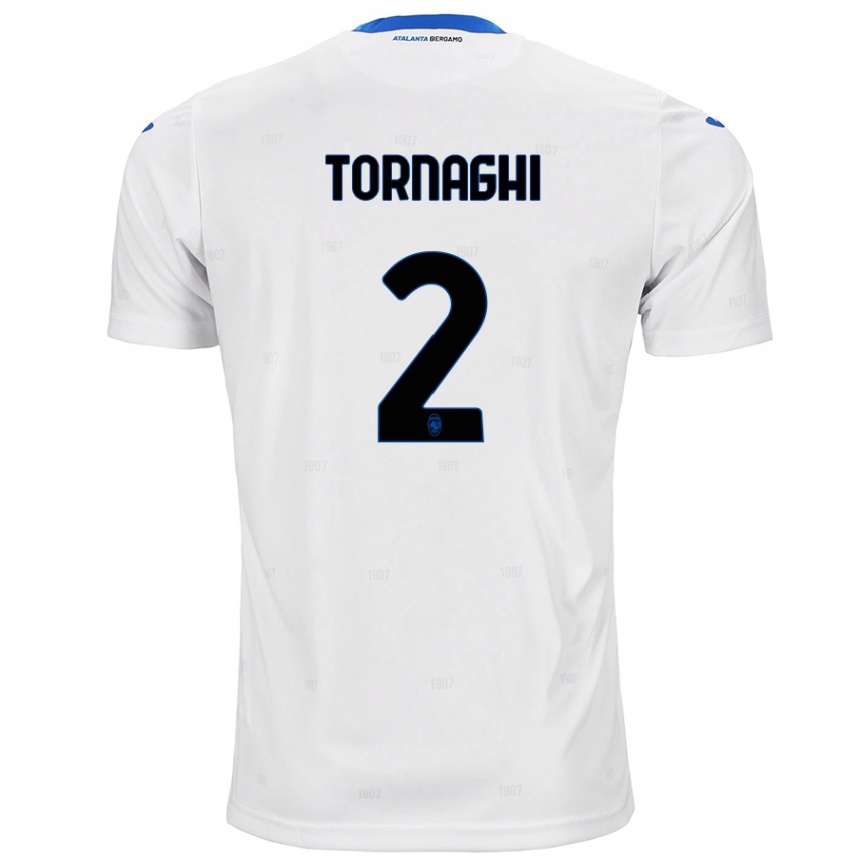 Femme Football Maillot Pietro Tornaghi #2 Blanc Tenues Extérieur 2024/25