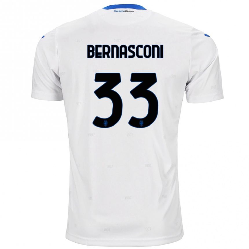 Femme Football Maillot Lorenzo Bernasconi #33 Blanc Tenues Extérieur 2024/25