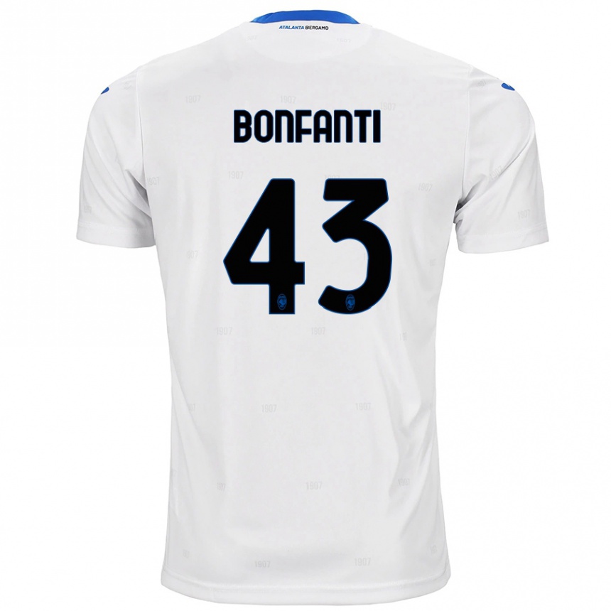 Femme Football Maillot Giovanni Bonfanti #43 Blanc Tenues Extérieur 2024/25