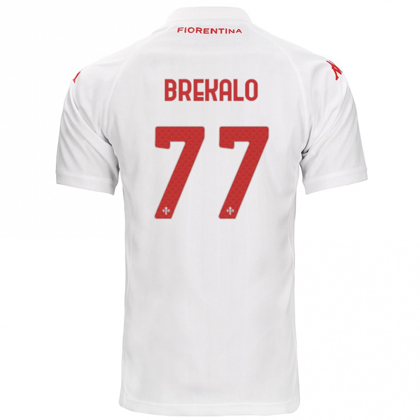 Femme Football Maillot Josip Brekalo #77 Blanc Tenues Extérieur 2024/25