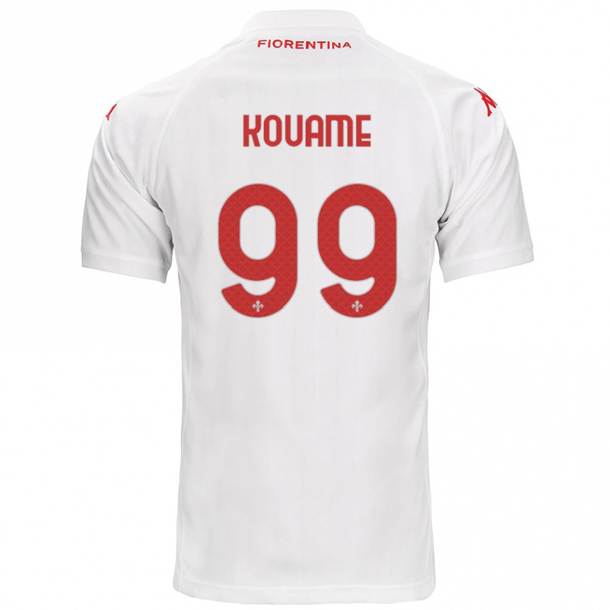 Femme Football Maillot Christian Kouamé #99 Blanc Tenues Extérieur 2024/25