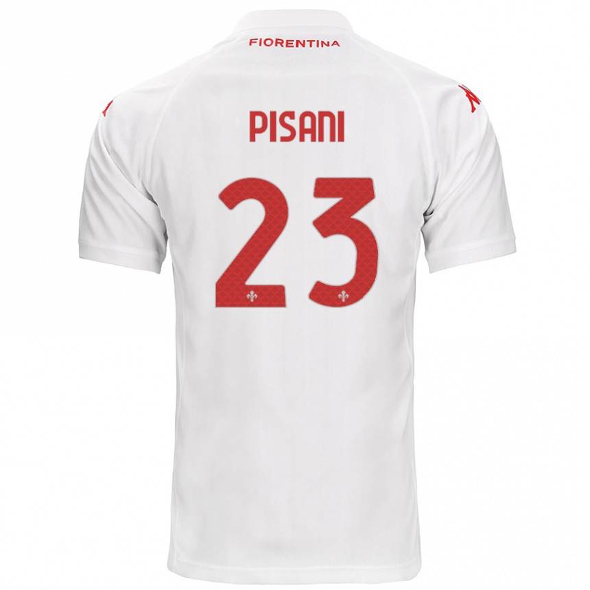 Femme Football Maillot Diego Pisani #23 Blanc Tenues Extérieur 2024/25