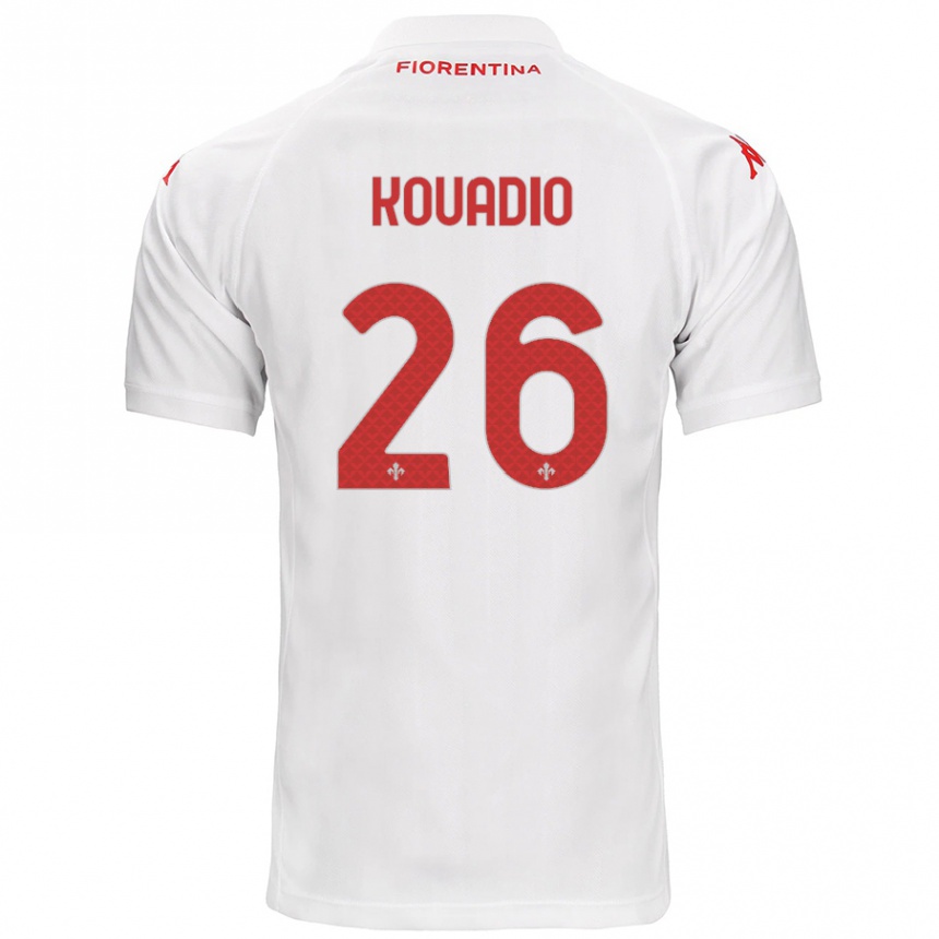 Femme Football Maillot Eddy Kouadio #26 Blanc Tenues Extérieur 2024/25