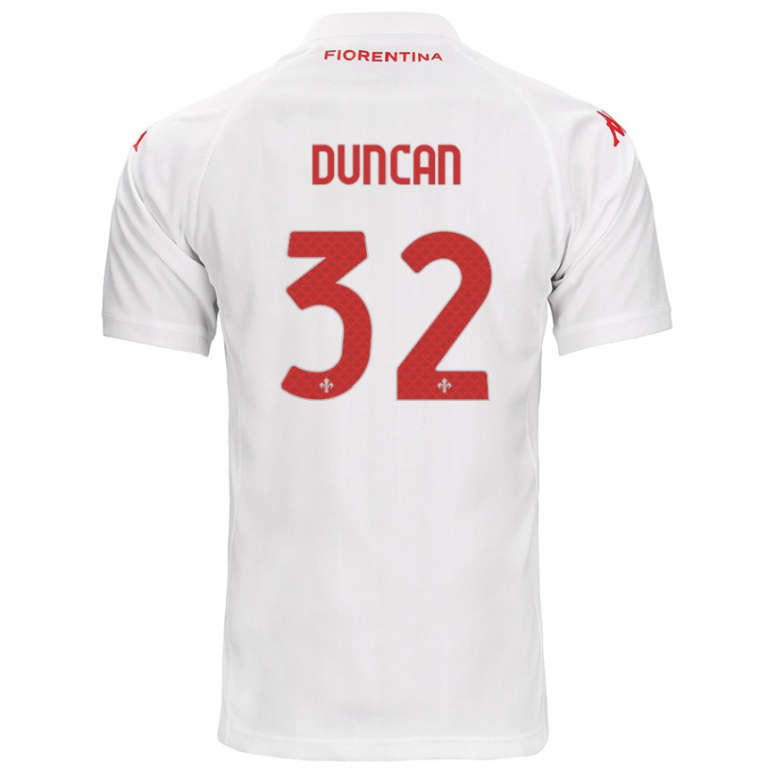 Femme Football Maillot Alfred Duncan #32 Blanc Tenues Extérieur 2024/25