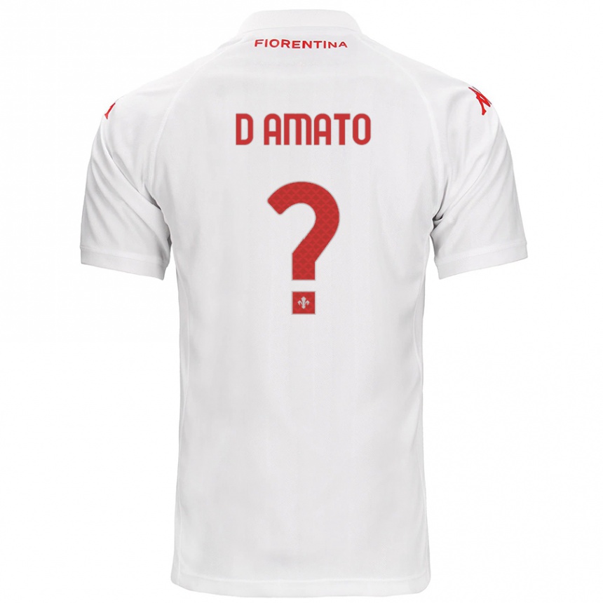 Femme Football Maillot Gabriele D'amato #0 Blanc Tenues Extérieur 2024/25