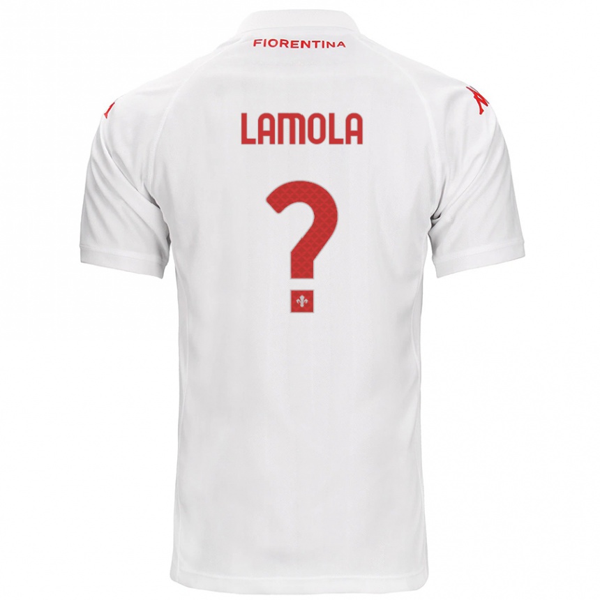 Femme Football Maillot Lorenzo Lamola #0 Blanc Tenues Extérieur 2024/25