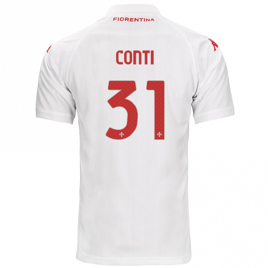 Femme Football Maillot Gabriele Conti #31 Blanc Tenues Extérieur 2024/25