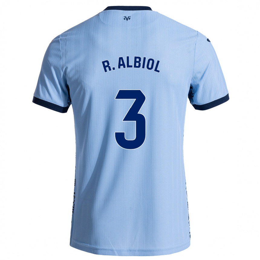 Femme Football Maillot Raúl Albiol #3 Bleu Ciel Tenues Extérieur 2024/25