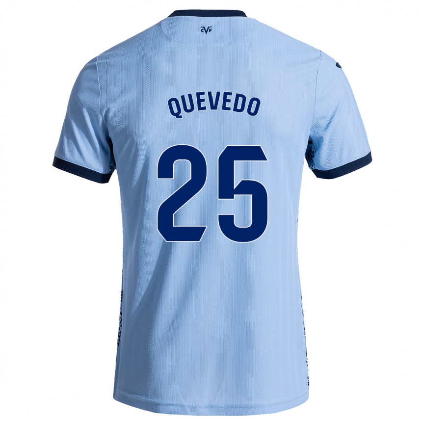 Femme Football Maillot Alex Quevedo #25 Bleu Ciel Tenues Extérieur 2024/25