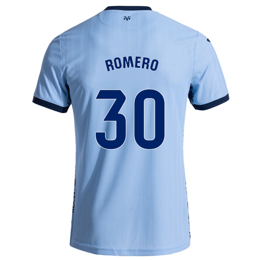 Femme Football Maillot Lucía Romero #30 Bleu Ciel Tenues Extérieur 2024/25