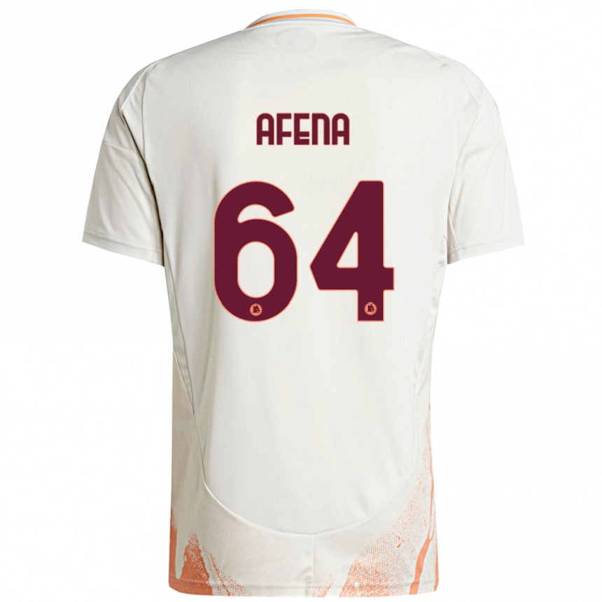 Femme Football Maillot Felix Afena-Gyan #64 Crème Blanc Orange Tenues Extérieur 2024/25