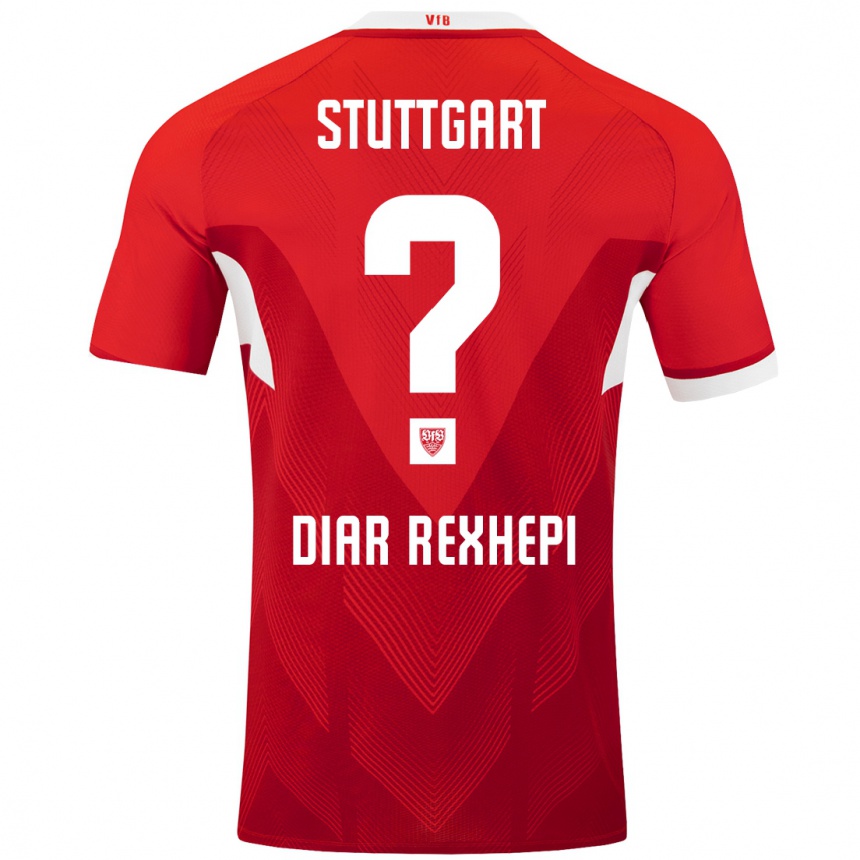 Femme Football Maillot Diar Rexhepi #0 Blanc Rouge Tenues Extérieur 2024/25