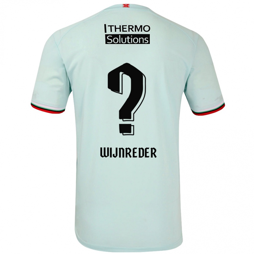 Femme Football Maillot Jeppe Wijnreder #0 Vert Clair Tenues Extérieur 2024/25